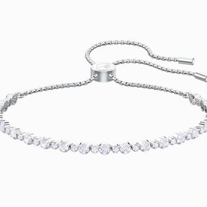 Swarovski Subtle Bracelet, white, rhodium plated